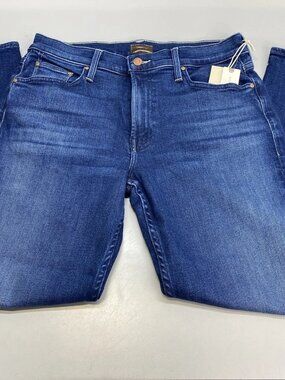 Mother Womens Jean Nip It In The Butt Blue Size 27 The Newbie Ankle Straight